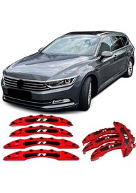Resim Vw Passat B8 17.18.19 Janta Uyumlu Kırmızı 4.lü R Kaliper Kapagı 