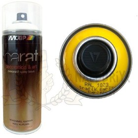 Resim Motip Carat Parlak Trafik Sarı Sprey Boya 400 ML - Ral1023 