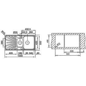 Resim Teka Princess 60 B Paslanmaz Çelik Eviye - 40109144 
