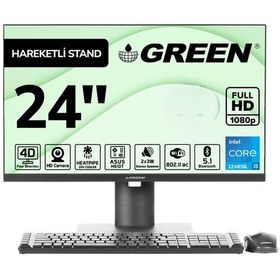 Resim Green GT24 i5-12400 8 GB 512 GB SSD 24" Dos AIO Masaüstü Bilgisayar 