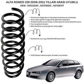 Resim 2006-2011 Alfa Romeo 159 İçin Standart Yay St101012r - 2 Adet Arka Helezon Yay Takımı (Sağ-Sol) Takım 