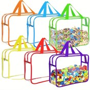 Resim 6 Adet Büyük Yapı Blokları Saklama Çantası, Şeffaf Görünür Tasarım ile Hızlı Tanımlama, Toz ve Nemden Koruyan Sık Fermuar Kapatma. Dayanıklı Malzemeyle Defalarca Kullanım - Tuğla, Puzzle, Kitap & Albümler için Uygun; Ayrıca Masa Oyunu Organizatörü ya da Seyahat Aracı Çanta Olarak Ideal. 6 Renk Seçeneği İle, Scrapbooking Depolama 