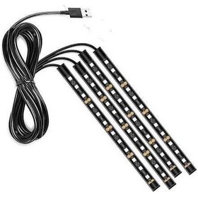 Resim Dancemonkey Cbtx E2u 12v Renkli Araç Ortam Işığı - Suya Dayanıklı 48 Led Dekorasyon Işığı - Buz Mavisi 