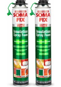 Resim 2 Adet Somafix Poliüretan Isı Ve Ses Yalıtım Köpüğü S940 