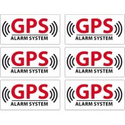 Resim Wenchang Shop C 30CM-18CM Ctcmfashion Alarm Sistemi Gps Takip Cihazı Güvenlik Uyarısı 5CMX3CM Pvc Su Geçirmez Kılıf Çizik Araba Sticker (Yurt Dışından) 