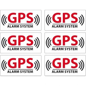 Resim Wenchang Shop C 30CM-18CM Ctcmfashion Alarm Sistemi Gps Takip Cihazı Güvenlik Uyarısı 5CMX3CM Pvc Su Geçirmez Kılıf Çizik Araba Sticker (Yurt Dışından) 