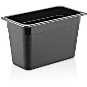 Resim GastroPlast Gn1/3-200 Mm Polikarbon Gastronom Küvet, Siyah 