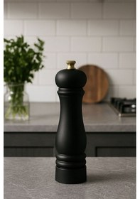 Resim 37 Cm Baharat Öğütücü Ve Manuel El Değirmeni Siyah 