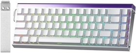 Resim Aula Hero 68 He Manyetik Klavye Rapid Trigger Meteor Switch 8000Hz RGB Neon TKL Hot Swap Oyuncu Klavyesi Beyaz 