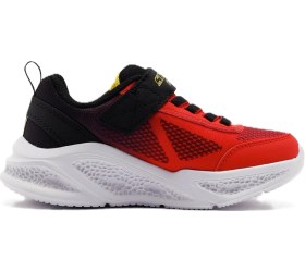 Resim Skechers Meteor-lights-krendox Unisex Sneaker Lastik Bağcıklı Cırtlı Işıklı Unisex Günlük Spor Ayakkabı Kırmızı Kırmızı 