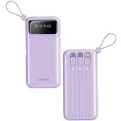Resim Sunix 10.000 Mah Dijital Göstergeli Kendinden Kablolu Powerbank Mor PB-120 