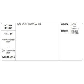 Resim Marş Kömürü Bosch Tipi Ym N11.13094 