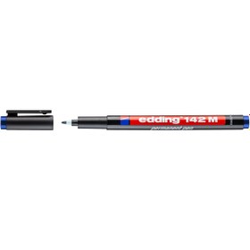 Resim Edding 142M Asetat Kalemi Permanent 1mm - Mavi 