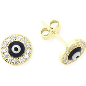 Resim Glorria Altın Nazar Boncuğu Küpe N11.11089 