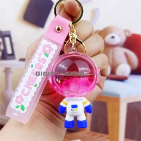 Resim Silver1 Gıoıo Yeni Sevimli Kedi Pençe Çapraz Giyinme Kurumi Bebek Araba Anahtarlık Büyük Kulak Köpek Çift Okul Çantası Hediye Anahtarlık Kolye (Yurt Dışından) 