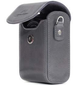 Resim MegaGear Panasonic Lumix DC- ZS200 Deri Dikey Kamera Çantası 