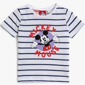 Resim Koton Erkek Bebek Lacivert Çizgili T-Shirt 