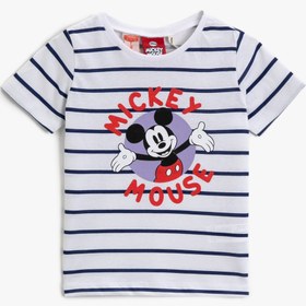 Resim Koton Erkek Bebek Lacivert Çizgili T-Shirt 