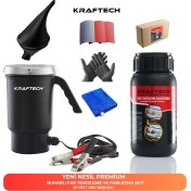 Resim Kraftech Yeni Nesil Premium I Buharlı Araba Far Temizleme Ve Parlatma Seti I 12 V Akü Bağlantılı Uyumlu 