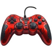 Resim Platoon Usb Bilgisayar Oyun Kolu Gamepad Joystick Kırmızı 