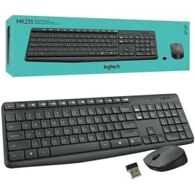 Resim Logıtech MK235 Kablosuz Klavye Mouse Set 