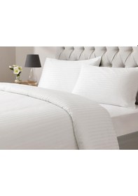 Resim Pamuk Saten Nevresim Takımı Tek Kişilik %100 Pamuk Saten (83 Tel) 