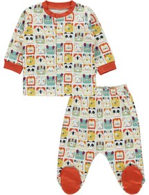 Resim Civil Baby Erkek Bebek Pijama Takımı 3-6 Ay Kiremit 