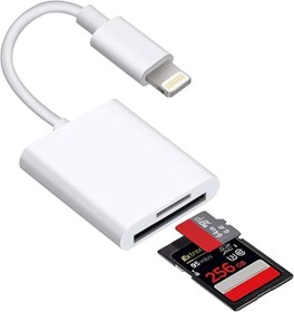 Resim Mettzchrom iphone 14 13 12 11 Ve ipad Için Sd Kart Hafıza Kart Adaptörü, Lightning Hafıza Kart Okuyucu 