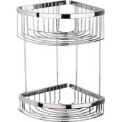 Resim DUXXA Lüks Gümüş Oval Şampuanlık 20x20 cm Tekli Süngerlik 