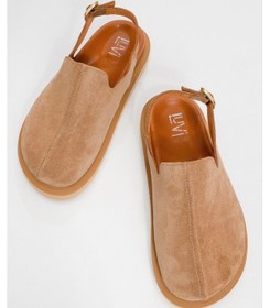 Resim Luvi Shoes Laby Toprak Süet Hakiki Deri Kadın Sandalet Toprak 