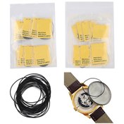 Resim Wezone Saat Su Geçirmez O-ring Lastik Ortağı 16-34mm 0.5+0.6mm Kalınlık 200 Adet Saat Tamiri Aksesuarı 