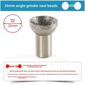 Resim Springsun Kömürleme Aleti, Elmas Kaplama Spherical Taş Oymak, Misk Ve Jade Polishing, 25mm Köşe Freze Yuvarlak Taş Ucu Aracı 