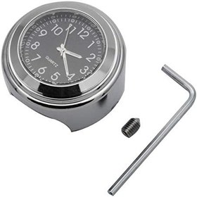 Resim Riloer 2 adet 7/8 inç Motosiklet Gidon Saati ve Termometre Evrensel Su Geçirmez Dijital Saat (Siyah) 