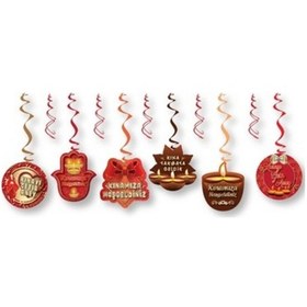 Resim Lisanslı Sarkıt Süs 6 Lı - Kınamıza Hoş Geldiniz 