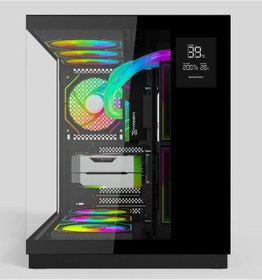 Resim GAMETECH Prıme Grand 7 Adet A-rgb Fanlı Dereceli Akvaryum Oyuncu Kasası 