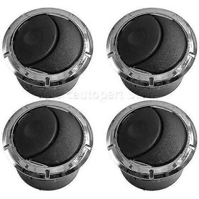 Resim Araba İç Mekan 4 Adet Klima Havalandırma Izgarası Kapağı 8200212480 Renault Duster Master Dacia Logan Sandero Opel 8200464605 S202412242934 Gümüş 4 Adet 