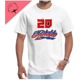 Resim Laoyaoyifu Fabio Quartararo Pamuklu T-shirt - El Diablo Motosiklet Spor Gömlek - Rahat Kısa Kollu Streetwearmorerkek Mor 
