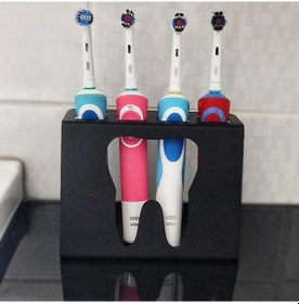 Resim Işıl Metal Şarjlı Diş Fırçalık Elektrikli Diş Fırçası Standı Siyah 