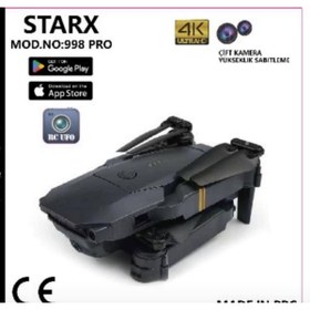 Resim Devrik Teknoloji 998 Pro 4 K Drone Katlanabilir 4K Drone 