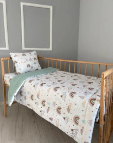 Resim %100 Pamuk Çift Katlı Yorgan Seti Yşl Pike 