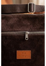 Resim Vellabags Çikolata Kahve Kadın Omuz Çantası Modern Fermuarlı Günlük Çanta Acıkahve 
