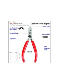 Resim Weber 1317.2 Karbon Çelik Süper Elektronikçi Yan Keski-Yaylı 115 