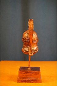 Resim Athena Miğfer Biblo Heykel Ev Dekor & Hediyelik Aksesuar 21 Cm Bronz 