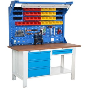 Resim starçelik Atölye Çalışma Tezgahı (1600x720x830-930/1844 Mm) 