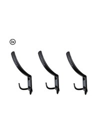 Resim Noktalı Portmanto Askı Siyah X 3 Adet Siyah 