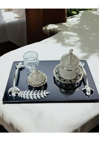 Resim Elegance Söz Kahve Tepsisi Krem Krem 