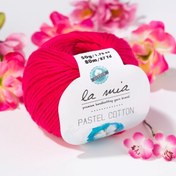 Resim La Mia Pastel Cotton Fuşya El Örgü İpi - L058 - 33613 