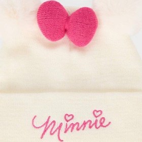 Resim Defacto Kız Çocuk Disney Mickey & Minnie Nakışlı Bere F2376a825wner2 Ekru 