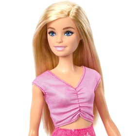 Resim Barbie Family & Friends Malibu Bebek ve Aksesuarları JMJ47 