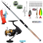 Resim Fx4000 Remixon 270cm 60-120gr Turna Tele Spin Olta Takımı Seti 